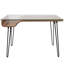 Bureau Mid-Century moderne en bois de noyer, verre transparent et métal noir
