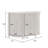 Curved 3 Door Hallway Accent Chest