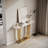 Modern Wooden Imitation Marble Console Table