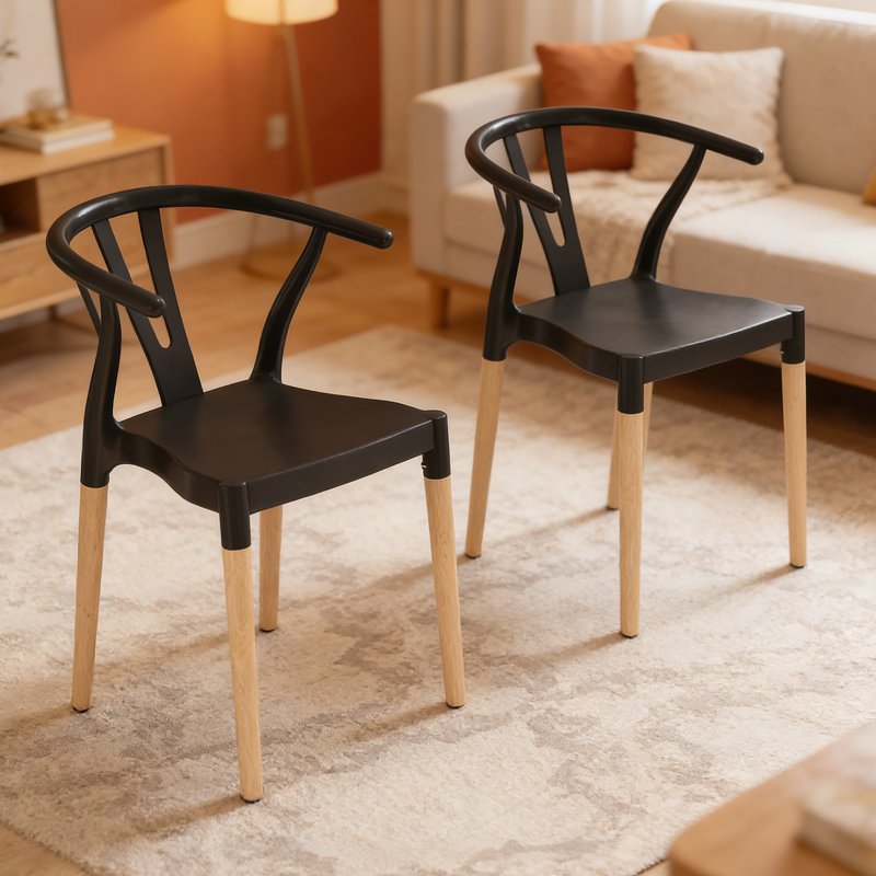 Chaise de salle à manger en plastique