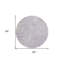 Tapis rond lavable 8 po