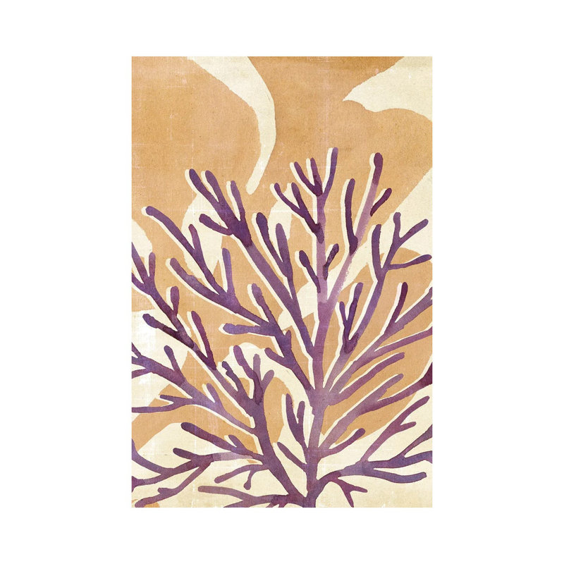 Chromatic Sea Tangle II by Annie Warren - Wrapped Canvas Painting, 20.32 cm H x 30.48 cm W