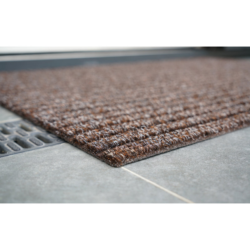 Amileah Non-Slip Doormat, Brown, Rectangle 50 x 80cm
