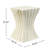 MGO Archaistic Wavy Side Table
