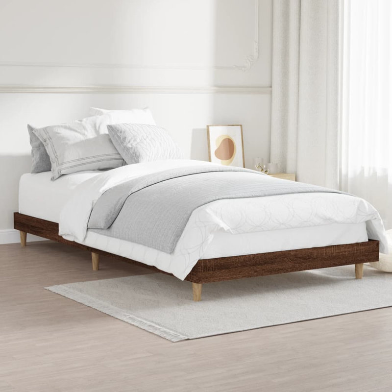 Brotherhood Bed, Brown Oak, 90 x 200cm
