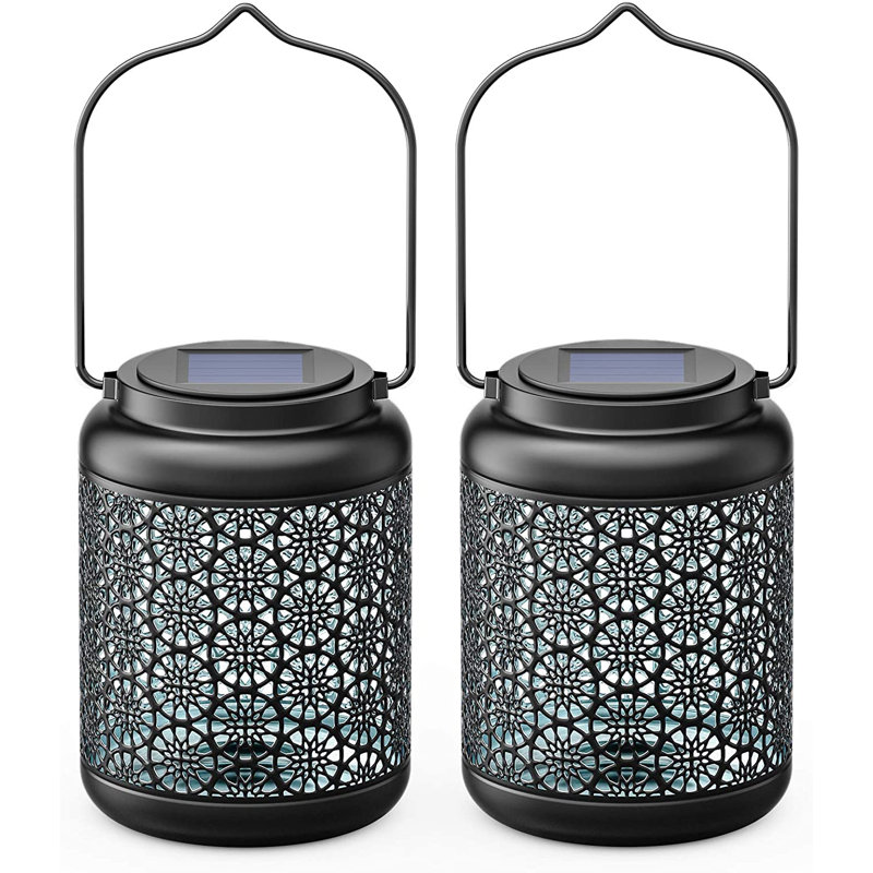 6.7'' Solar Powered Integrated LED Cylinder Lantern