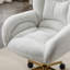 Chaise de bureau pivotante en tissu Teddy