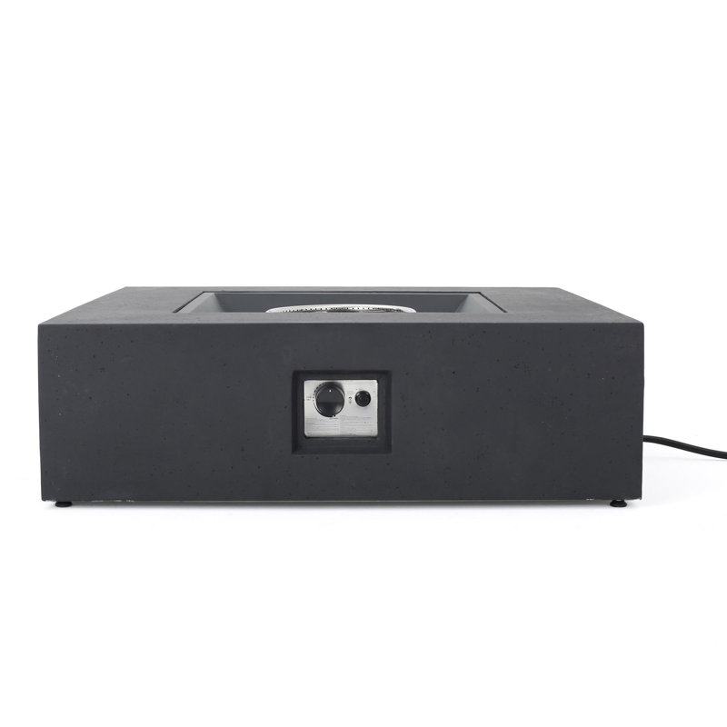 50 000 BTU SQUARE MGO FIRE TABLE TANK OUTSIDE, Dark Gray