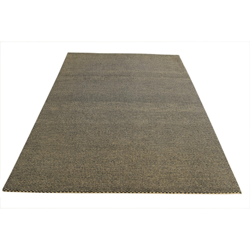Tapis noir et blanc 5 pi 9 po x 8 pi 1 po Pereyra