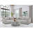 2-piece Boucle Upholstered Sofa Set Light Grey