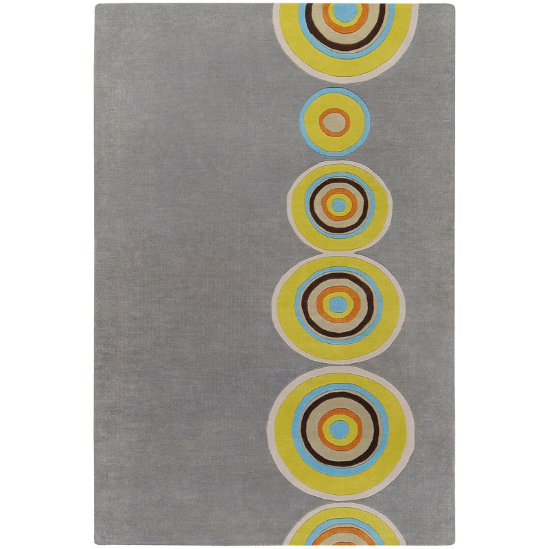 Wool Geometric Indoor Rug, Rectangle 2' x 3'