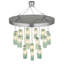 Luminaire suspendu bleu clair 18 po Daneyah