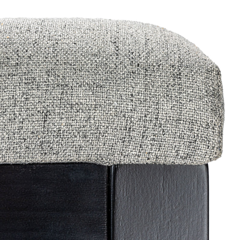 Kay Upholstered Armchair, Grey/Black