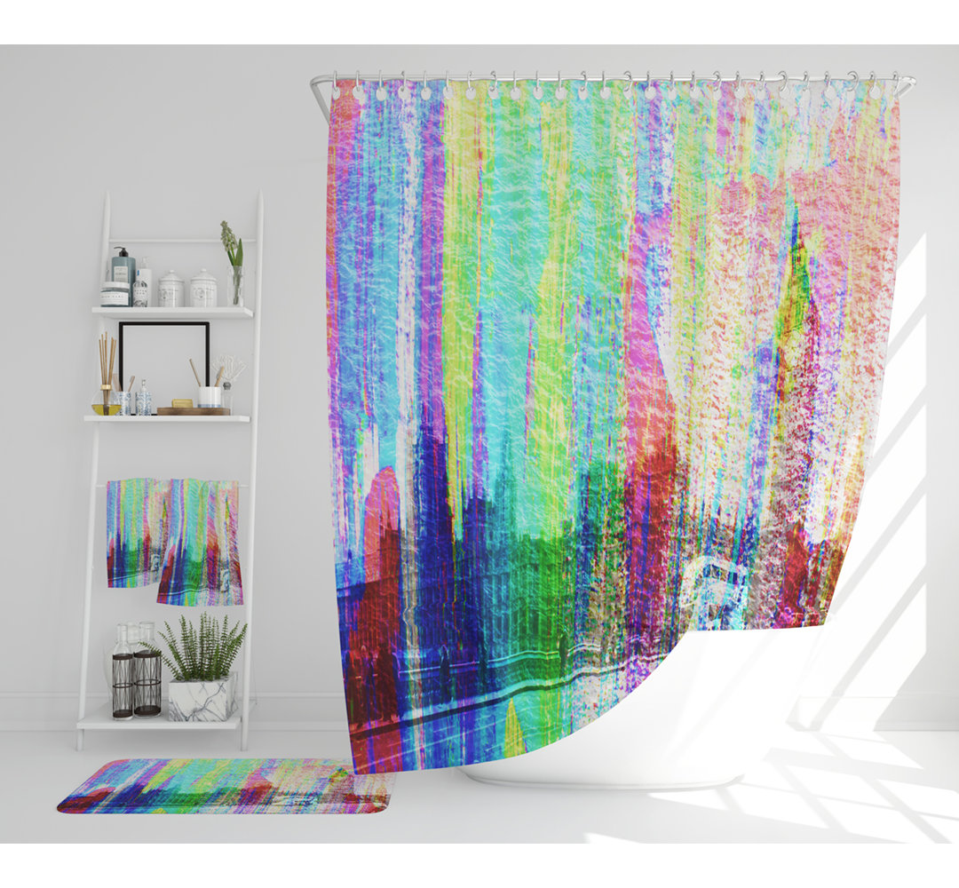 Nekya Polyester Shower Curtain Set
