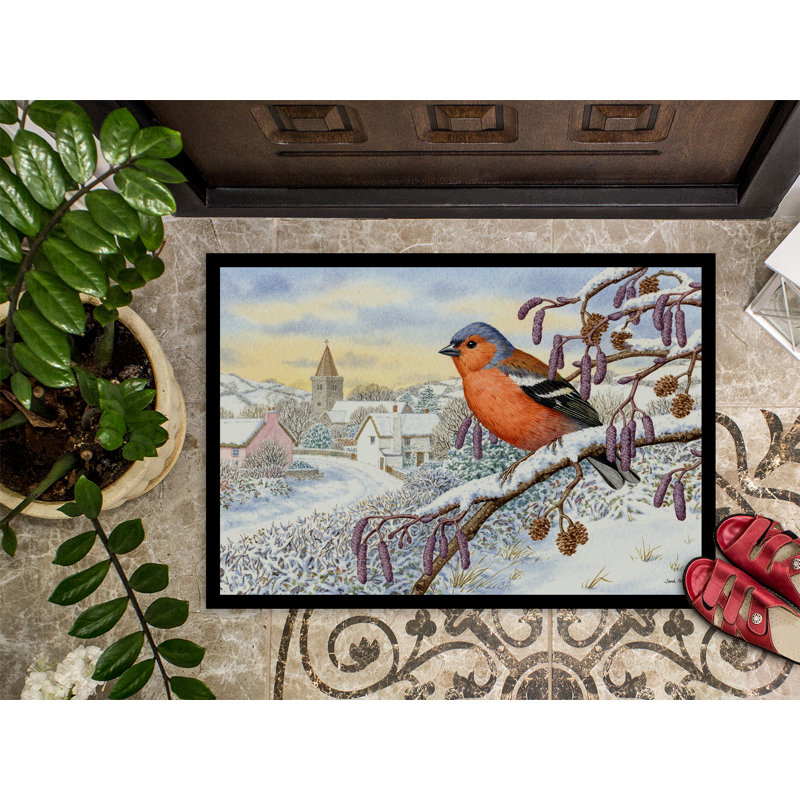 Paillasson d’extérieur antidérapant weott Bull Finch, 1 pi 6 po x 2 pi 3 po