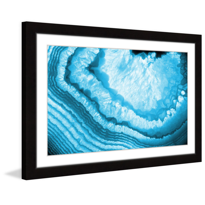 « snow stries », reproduction d’art encadrée, H 16 po x l 24 po x P 1,5 po, Cadre noir