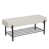 Tufted Upholstered Storage  Beige Bench selected
