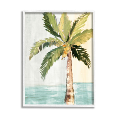 Palmier avec feuilles tropicales brise d'été