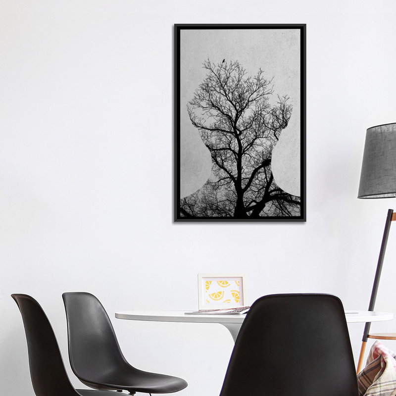 « tree of life » par andreas lie-impression sur impression, H 40 po x l 26 po x P 1,5 po, Toile avec cadre noir