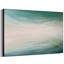 «Blue and Beige Tranquil Modern Coastal Nature Illustration Extra Large», reproduction d'art encadrée (assemblage requis)-105076118