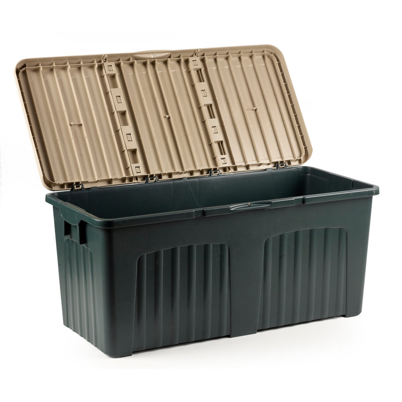 Rebrilliant Pandora Plastic Decorative Bin, Green
