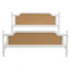 Structure de lit en rotin de style traditionnel pour grand lit, sans sommier tapissier, blanc antique-1549049363-1549049360