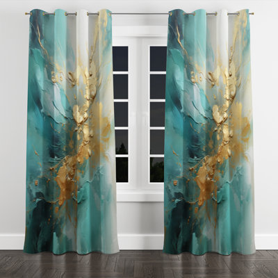 Aunterrio - Modern Velvet Grommet Curtain - Room Darkening - 1 Panel