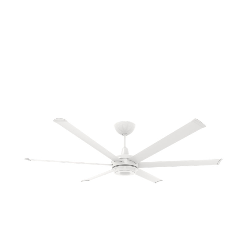 Es6 Smart Downrod Ceiling Fan, White, 72 inches