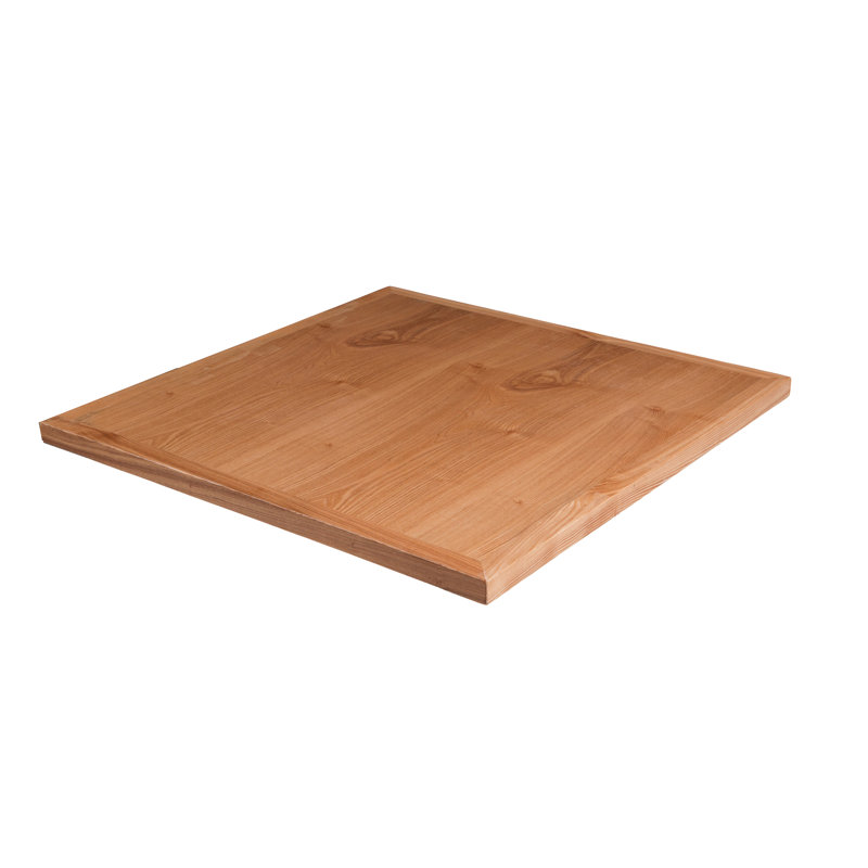 Plateau de table d'intérieur en placage, Café, H 1,6 po x L 36 po x l 36 po