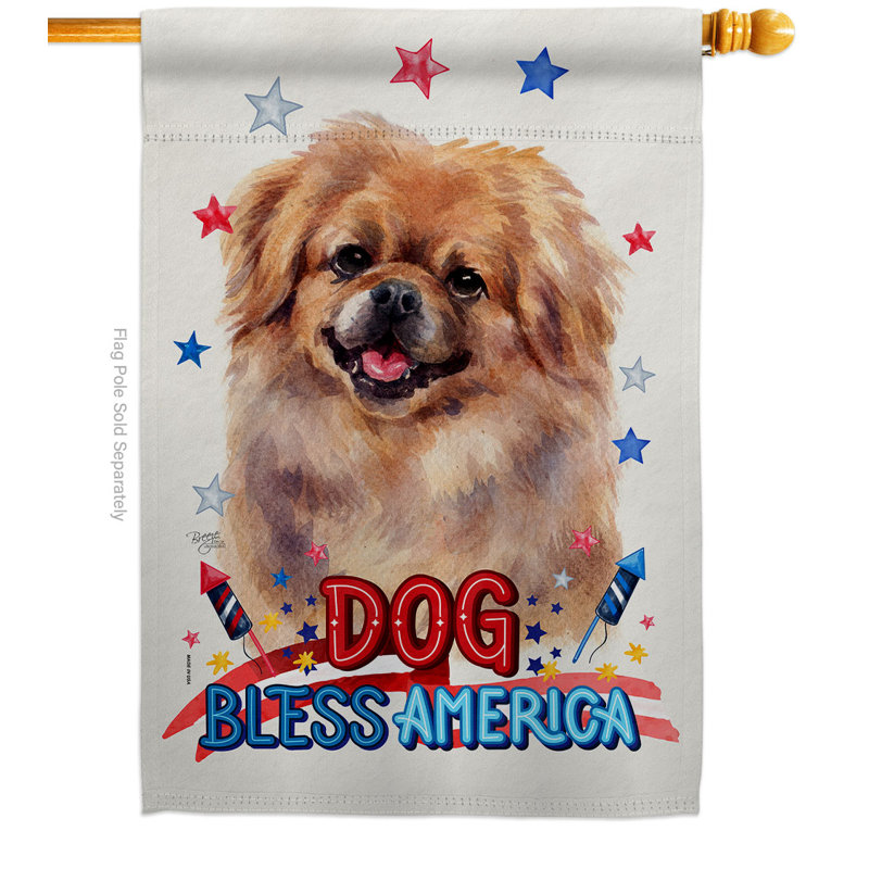 Double Sided 40'' H x 28'' W Polyester Animal House Flag