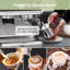 Machine à espresso semi-automatique avec moulin intégré et mousseur à lait, pompe de 20 bars pour les baristas à domicile-119963424