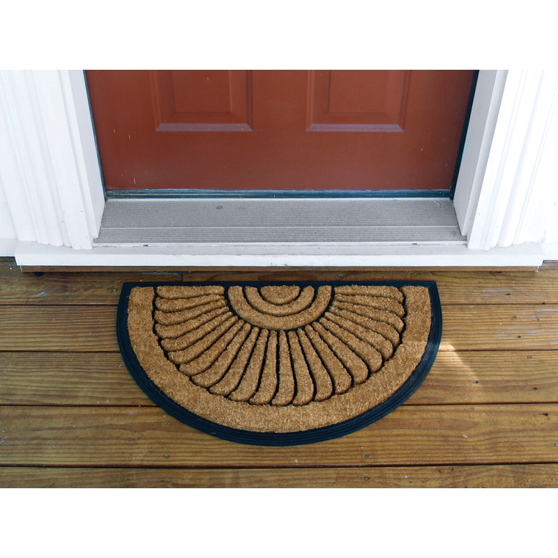 Crescent Cocoa Doormat, 18" x 30"