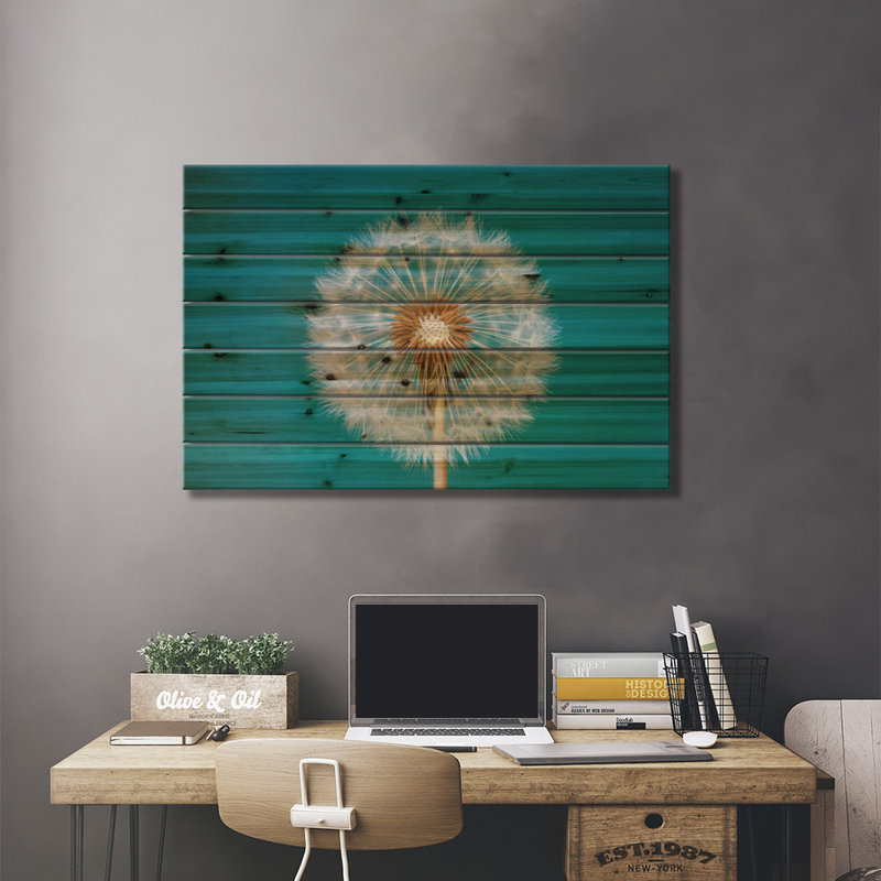 " Dandelion " by Bess Hamiti, 18" H x 26" W x 1.5" D
