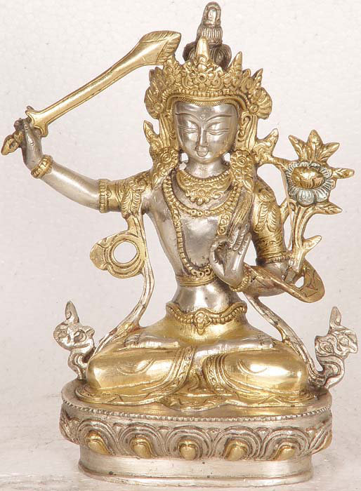 Divinité bouddhiste tibétaine Manjushri, le bodhisattva bienveillant