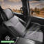 Housse de protection en cuir rouge et gris pour la housse de siège de camion Silverado de 2014-2018