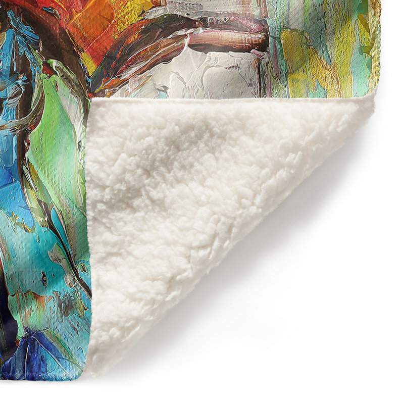 Couverture sherpa doux cheval cheval ii, l 51 po x L 60 po