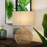 Anazagene Wicker/Rattan Table Lamp
