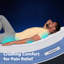 Matelas hybride moelleux 12 po Glacier Cool avec tissu rafraîchissant et circulation d'air-2091525636