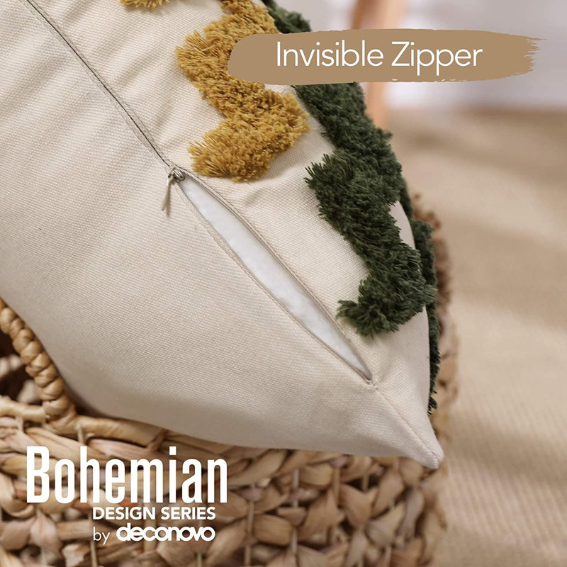 Dartee Cushion Cover, Dark Green