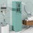 Towering Storage Cabinet Bathroom Floor Storage Unit With Dual Doors Single Drawer  And Customizable Shelf-1323815780
