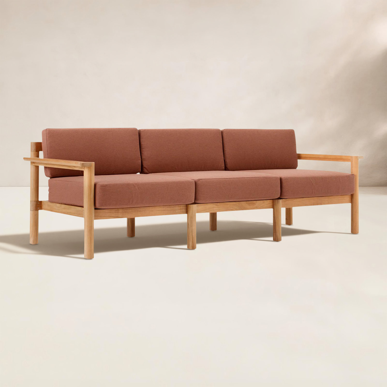 Haven 90" Sunbrella® Patio Sofa, Sunbrella Rust