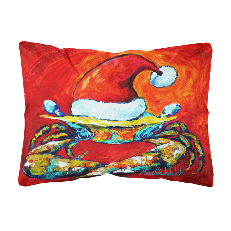 Coussin intérieur/extérieur crabe pour père noël