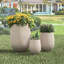 Ensemble de 3 pots à fleurs U_Style en forme d'œuf MGO pour l'extérieur-1580271673