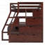 Lit mezzanine double avec 7 tiroirs, 2 tablettes et bureau-506255383