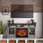 Electric Fireplace Tv Stand, 55", Gray Wash. 1500W Heat. Maintain Natural Humidity. Touch Button. Spacious Storage. Modern Style 55 Inch Stand With Fireplace, 64F - 82F Temperature Range. Storage