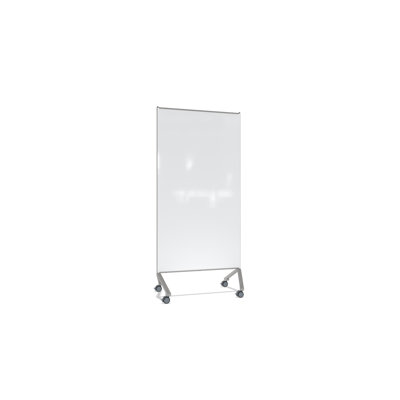 Panneau de verre mobile magnétique Ghent Pointe, 76,5 po x 36,13 po