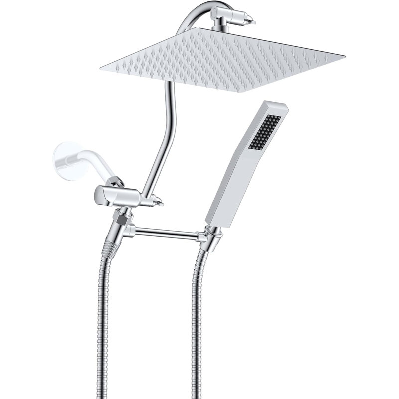 Rain Dual Shower Head 1.75 GPM GPM, Chrome