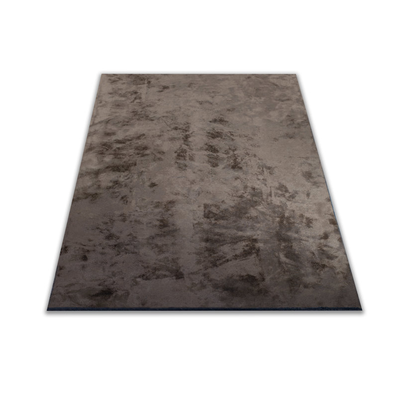 Rapture Abstract Flatweave Mink Brown Area Rug, Rectangle 7'10" x 9'10"