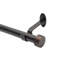 Victorine Adjustable 1" Single Curtain Rod with Contemporary Cap Finial-1357210190-1344472400