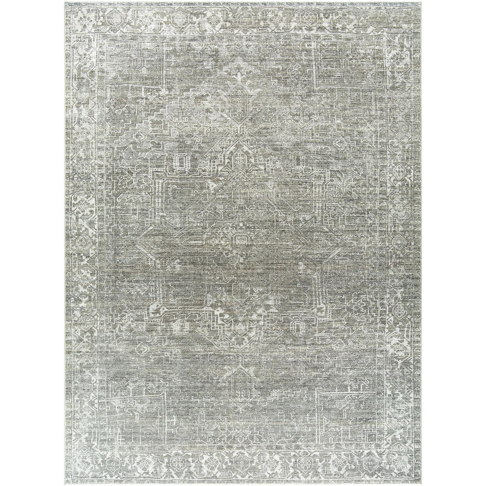 Galey Alix x Livabliss Collins Avenue VI Indoor Machine Woven Area Rug, Rectangle 9'11" x 14', Sage